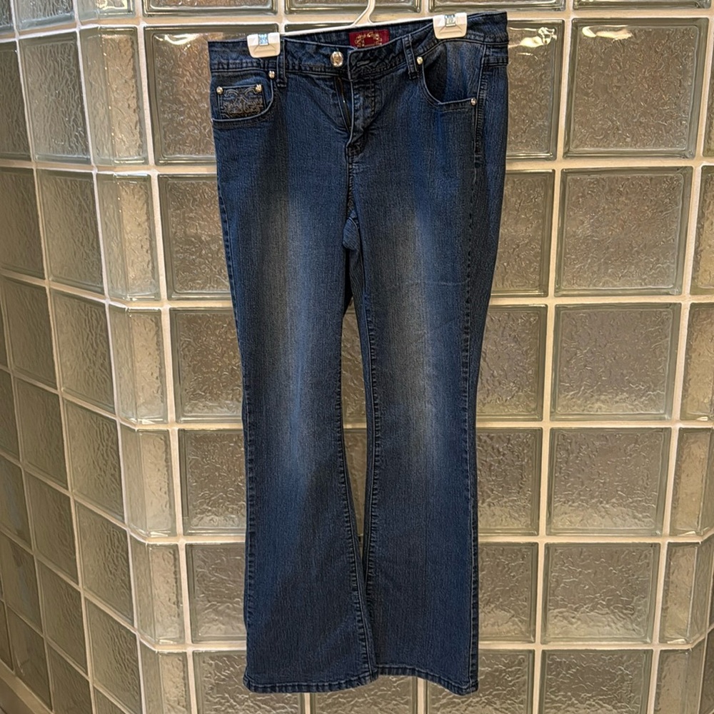 One 5 One Blue Flare Leg Jeans